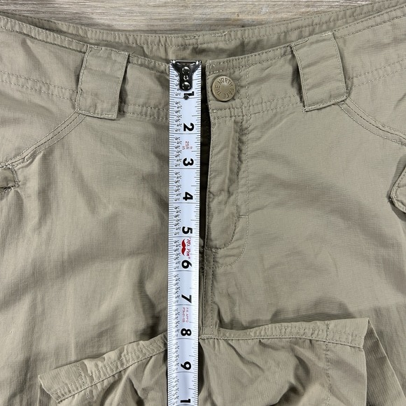The North Face Women's Size 6 Horizon Shorts Taupe Hiking Nylon Cargo Pocket - Picture 13 of 15